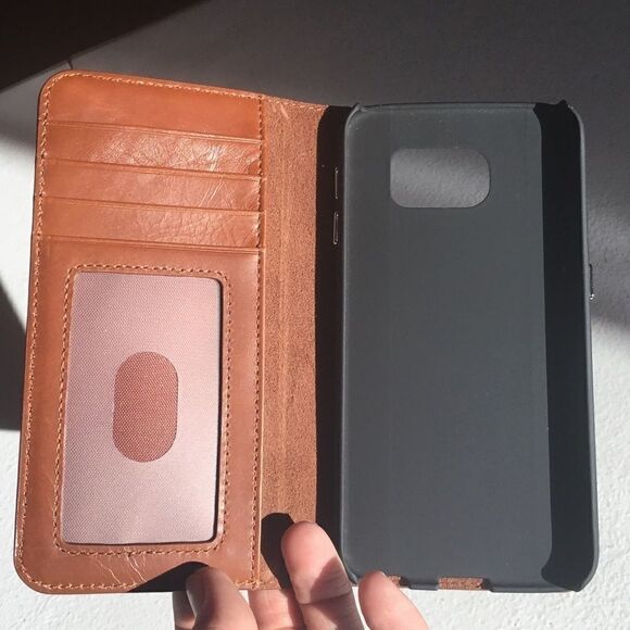 Samsung Galaxy Note 6 Leather Wallet Folio (L) - Picture 6 of 7